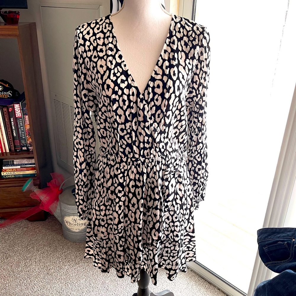 Express Animal Print Mini Dress NWT